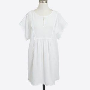 J.Crew Factory White Pom Pom Tunic - Size S